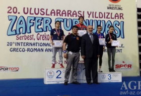 Azerbaijani female wrestlers win five medals in Izmir tournament