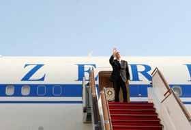 Azerbaijani leader heads to Minsk