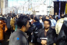 Teachers on strike in Iran 