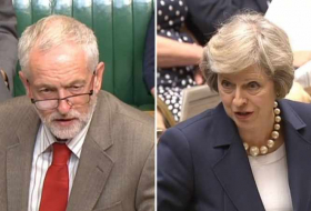 UK election rivals May and Corbyn set out opposing EU 'no deal' stances