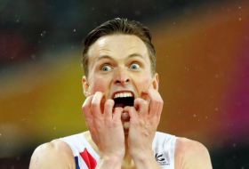 Norwegian sprinter has amazing reaction to win at worlds, sports viking helmet
