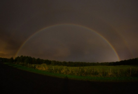 What heavenly wonder is that? It`s a moonbow!