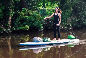 Woman paddleboarding England`s canals finds thousands of plastic items