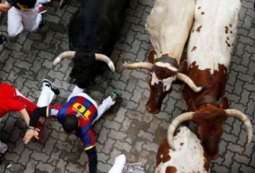 One hurt in bull run at Pamplona festival