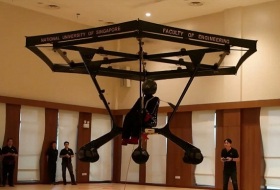 Singapore students build first personal flying machine