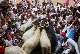 Angry scenes at Spanish bull-running event - VIDEO