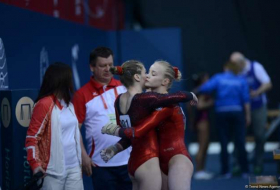 Azerbaijan's artistic gymnastics team wins gold at Baku 2017
