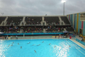 Azerbaijani water polo players defeat Indonesian team
